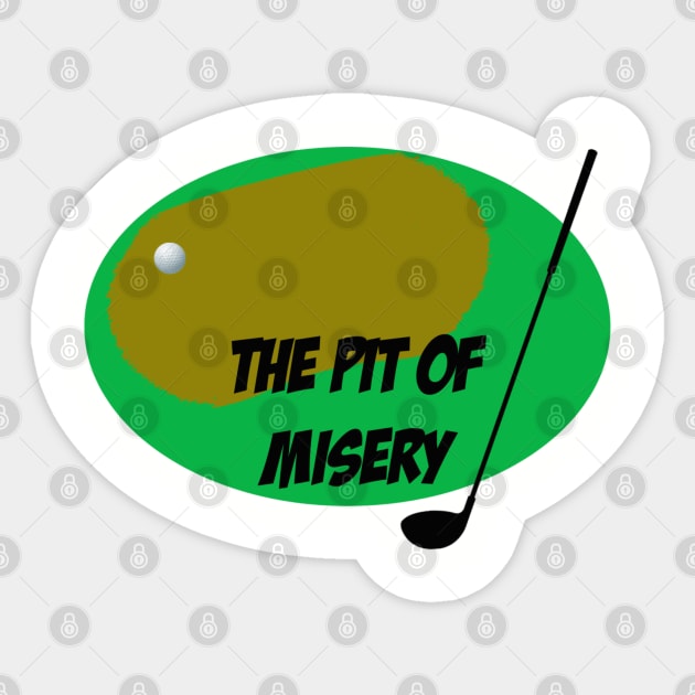 Pit of Misery Sticker by ArmChairQBGraphics